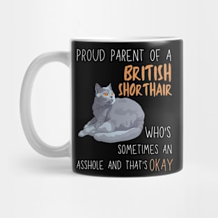 Proud Parents of British Shorthair Pet Cat Mug